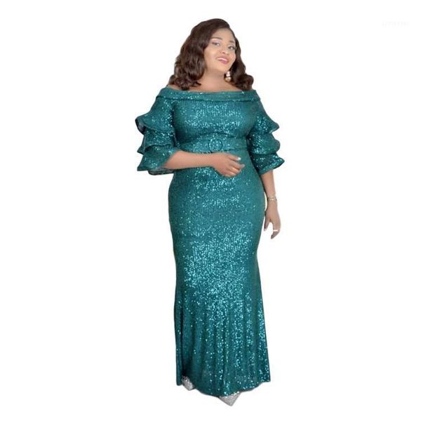 elegant africa women 's evening party elastic beads long dresses one shoulder slim sequins dinner dresses african1, Red
elegant africa women 's evening party elastic beads long dresses one shoulder slim sequins dinner dresses african1, Red