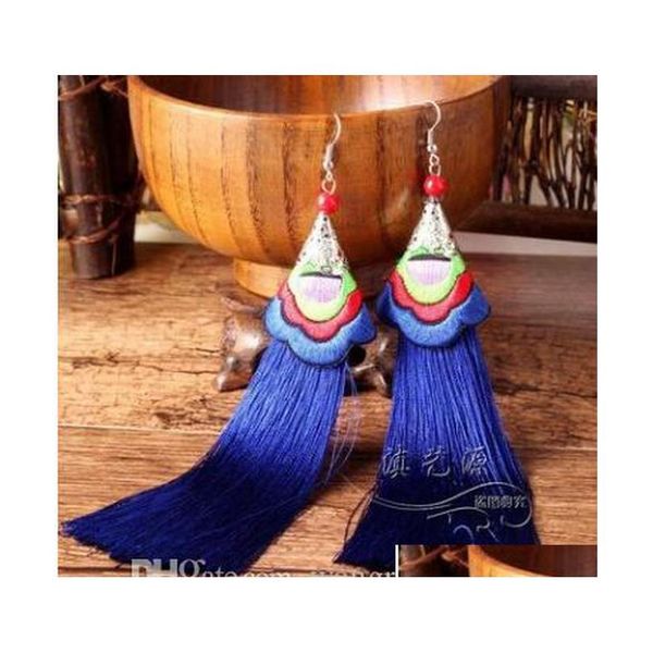 long tassel earrings fashion bohemian handwoven embroidery flowers long tassel earrings for wedding pa sqcosf beauty888, Silver
long tassel earrings fashion bohemian handwoven embroidery flowers long tassel earrings for wedding pa sqcosf beauty888, Silver
