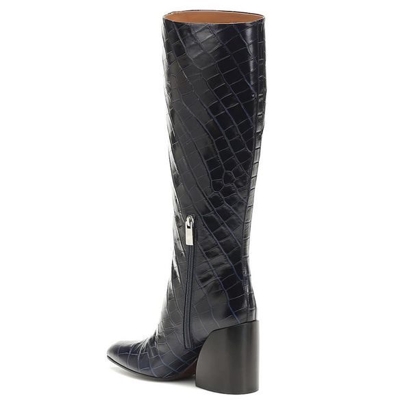 2020 autumn winter fashion knee high boots thick high heels pointed toe solid shoes woman boots, Black
2020 autumn winter fashion knee high boots thick high heels pointed toe solid shoes woman boots, Black