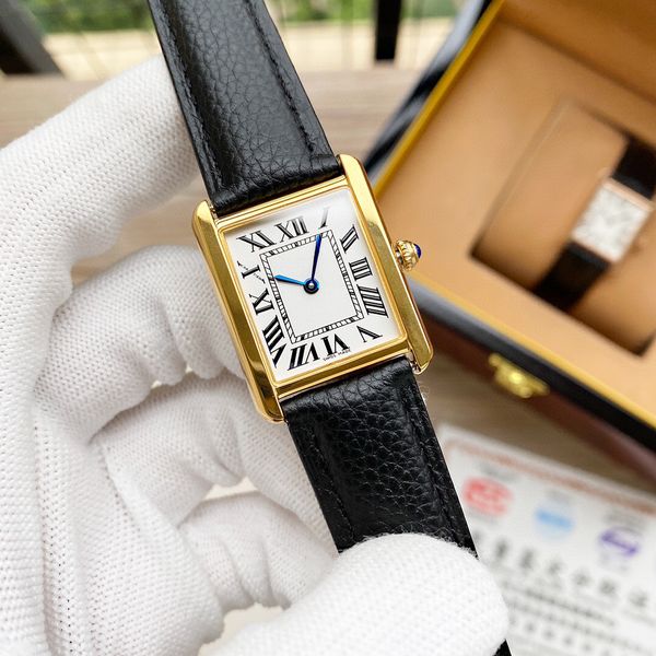 2020 classic tank solo quartz woman watches joker leather ladies wristwatches square womens watch 24*31mm d3154, Silver
2020 classic tank solo quartz woman watches joker leather ladies wristwatches square womens watch 24*31mm d3154, Silver