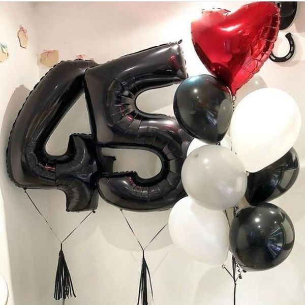 40inch black balloon banner 18 21 30 40 50 60 birthday party decoration birthday letter number foil balloon kids globos
40inch black balloon banner 18 21 30 40 50 60 birthday party decoration birthday letter number foil balloon kids globos