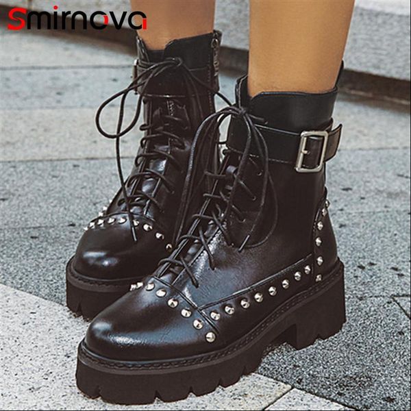 smirnova new fashion 2020 autumn winter boots for women round toe shoes high heel cool riding boots platform ladies ankle, Black
smirnova new fashion 2020 autumn winter boots for women round toe shoes high heel cool riding boots platform ladies ankle, Black