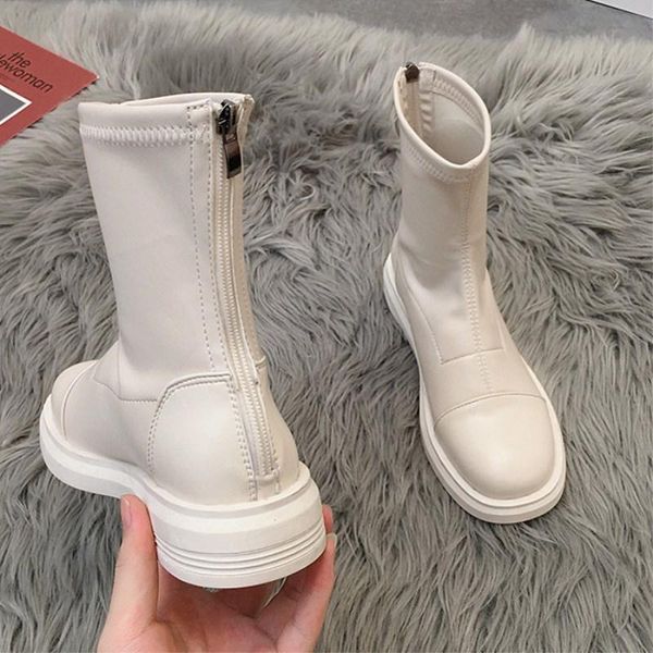 boots eoeodoit 2021 autumn women leather sock booties 3 cm low heel square toe fashion lady casual pumps shoes, Black
boots eoeodoit 2021 autumn women leather sock booties 3 cm low heel square toe fashion lady casual pumps shoes, Black
