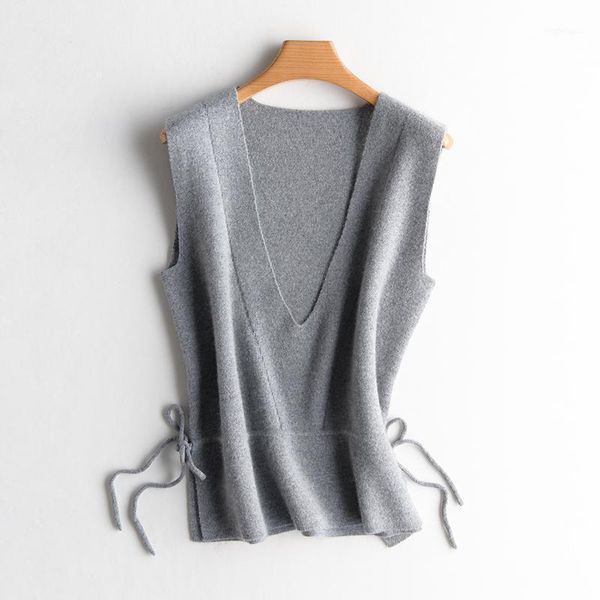 90% cashmere women's vest adjustable waist sashes female waistcoat fashion v-neck gilet femme elegant black sweater1, Black;white
90% cashmere women's vest adjustable waist sashes female waistcoat fashion v-neck gilet femme elegant black sweater1, Black;white