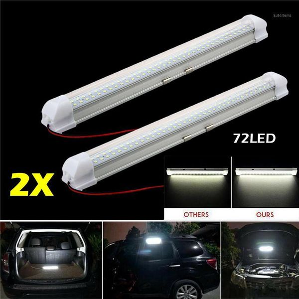 2pcs 72 led car interior white strip light 3.5w truck car boat emergency camping light interior led compartment lights1
2pcs 72 led car interior white strip light 3.5w truck car boat emergency camping light interior led compartment lights1