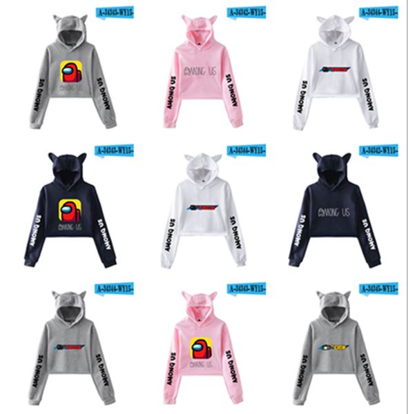 among us women short hoodies navel hooded cat ears long sleeves street oversized loose hooded hoodie sweatshirts 2021, Black
among us women short hoodies navel hooded cat ears long sleeves street oversized loose hooded hoodie sweatshirts 2021, Black