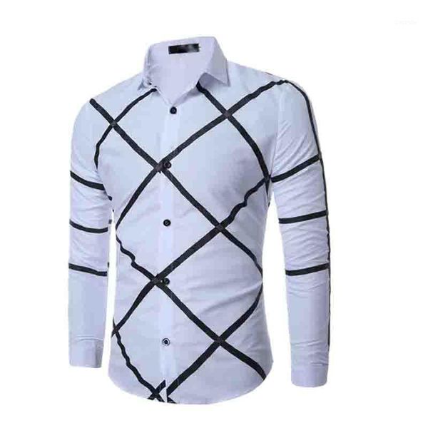 fashion 2019 spring autumn leisure casual shirt paild white shirts men's long sleeve grid youth geometry printed dress shirts1, White;black
fashion 2019 spring autumn leisure casual shirt paild white shirts men's long sleeve grid youth geometry printed dress shirts1, White;black