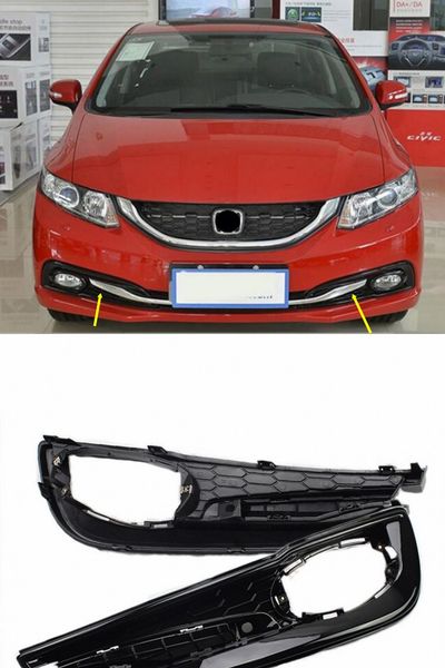 2pcs kit car new chrome front left + right bumper fog light lamp cover grille fit for honda civic 2014-2015
2pcs kit car new chrome front left + right bumper fog light lamp cover grille fit for honda civic 2014-2015