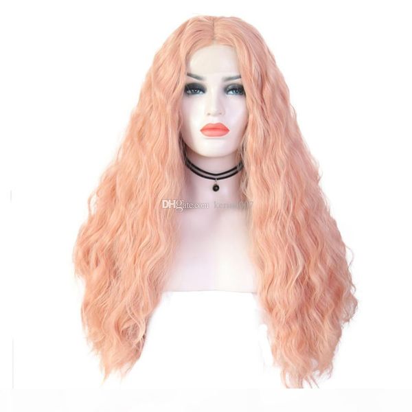 pink natural wave long hair wig for african ladies body curly hair wigs with heat resistant synthetic fiber hair ing, Black
pink natural wave long hair wig for african ladies body curly hair wigs with heat resistant synthetic fiber hair ing, Black