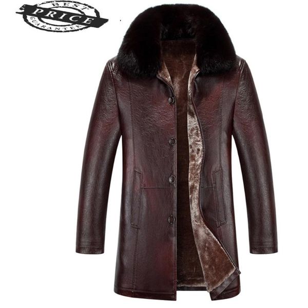 thick men couro jaqueta masculina motorcycle faux leather jacket warm long outwear with true fur collars 29620-6, Black
thick men couro jaqueta masculina motorcycle faux leather jacket warm long outwear with true fur collars 29620-6, Black