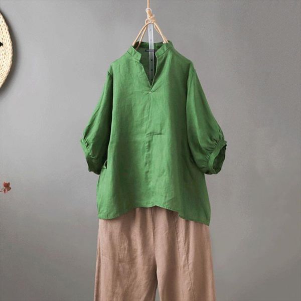 zanzea 2020 summer autumn women blouses v neck tunic vintage work shirts casual 3 4 puff sleeve cotton blusas plus size, White
zanzea 2020 summer autumn women blouses v neck tunic vintage work shirts casual 3 4 puff sleeve cotton blusas plus size, White