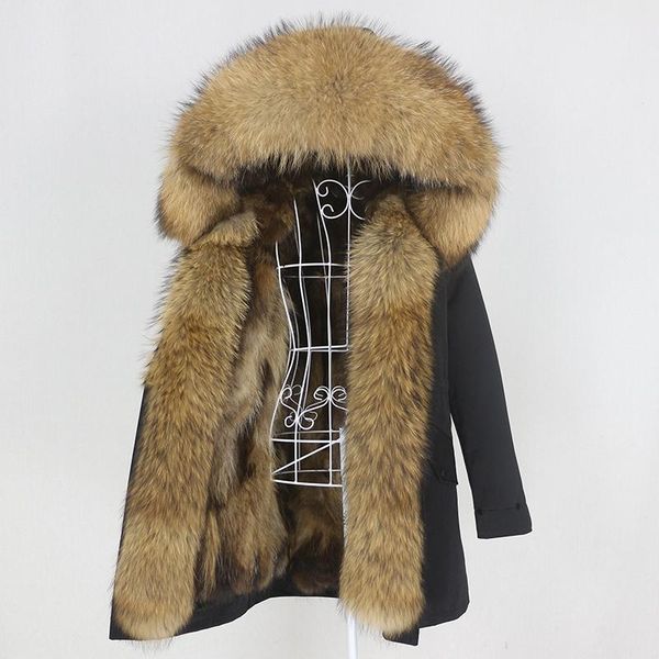 women's fur & faux oftbuy waterproof real coat long parka winter jacket women natural raccoon collar outerwear streetwear detachable, Black
women's fur & faux oftbuy waterproof real coat long parka winter jacket women natural raccoon collar outerwear streetwear detachable, Black