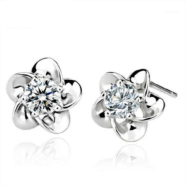 anti allergy luxury cute 925 sterling silver shiny zircon flower stud earrings for girls women party gift jewelry 3y0021, Golden;silver
anti allergy luxury cute 925 sterling silver shiny zircon flower stud earrings for girls women party gift jewelry 3y0021, Golden;silver