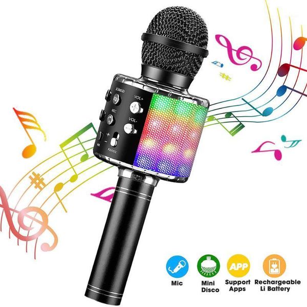 portable bluetooth karaoke microphone led studio record wireless mic speaker for music playing singing for household karaoke1
portable bluetooth karaoke microphone led studio record wireless mic speaker for music playing singing for household karaoke1