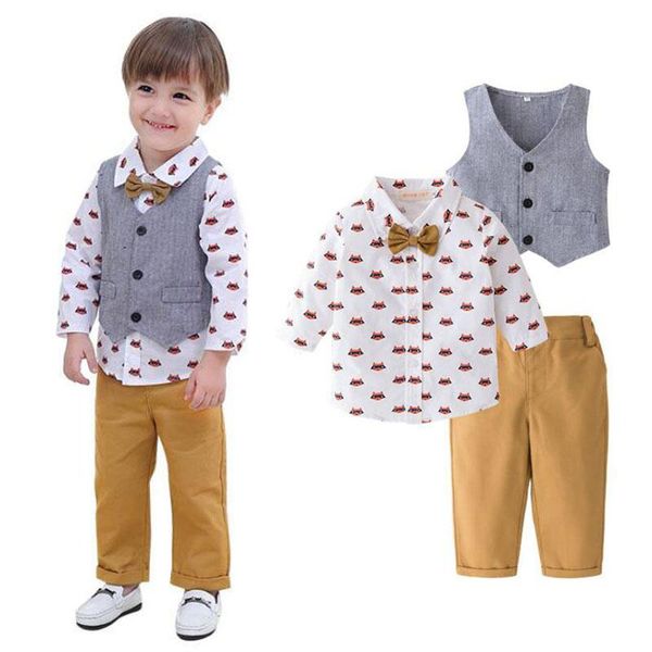 clothing sets 0-24 months born baby boys formal suit bow shirt waistcoat pants bowtie tuxedo casual outfits toddler fall 3pcs set, White
clothing sets 0-24 months born baby boys formal suit bow shirt waistcoat pants bowtie tuxedo casual outfits toddler fall 3pcs set, White