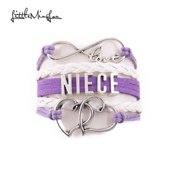 charm bracelets little minglou infinity love niece bracelet double heart leather wrap & bangles for women jewelry family gift, Golden;silver
charm bracelets little minglou infinity love niece bracelet double heart leather wrap & bangles for women jewelry family gift, Golden;silver