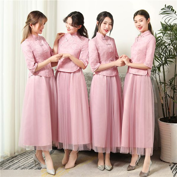 autumn a-line three quarter stand collar knee-length floral buttons mesh red gray blue vintage plus size bridesmaid dresses 9851, White;pink
autumn a-line three quarter stand collar knee-length floral buttons mesh red gray blue vintage plus size bridesmaid dresses 9851, White;pink