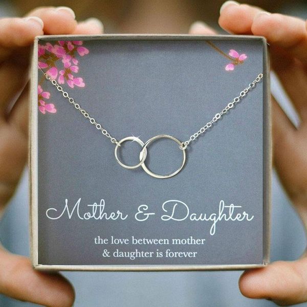 chains mother & daughter chain necklaces women double circles necklace two interlocking infinity family christmas jewelry, Silver
chains mother & daughter chain necklaces women double circles necklace two interlocking infinity family christmas jewelry, Silver