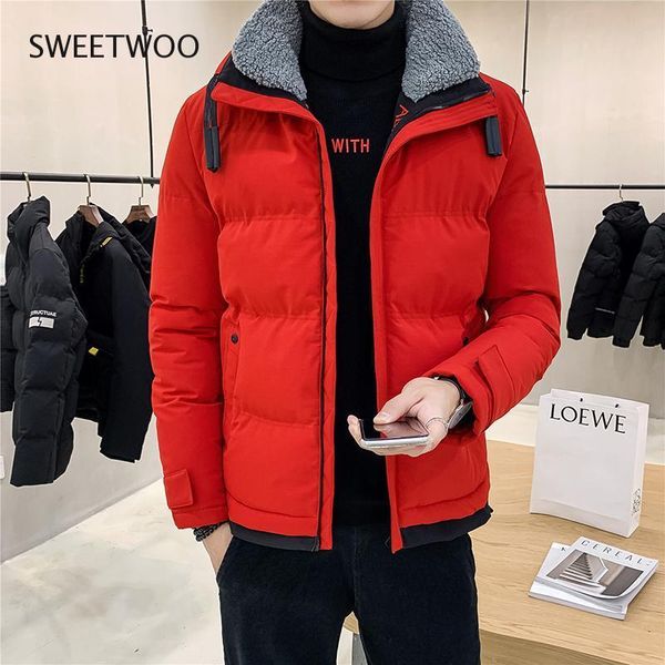 workwear cotton men's lamb collar trend cotton jacket handsome casual short jacket winter casual street slim, Black
workwear cotton men's lamb collar trend cotton jacket handsome casual short jacket winter casual street slim, Black