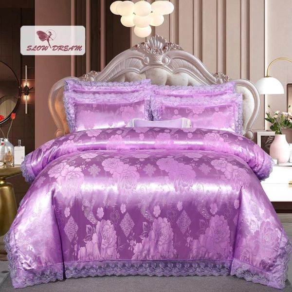 bedding sets slowdream lgiht purple set duvet cover flat/fitted sheet double lace decor bedspread pure cotton bed linen
bedding sets slowdream lgiht purple set duvet cover flat/fitted sheet double lace decor bedspread pure cotton bed linen