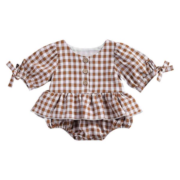 lioraitiin 0-24m newborn infant baby girl romper long sleeve o-neck cotton plaid patchwork dress jumpsuit clothing g1221, Blue
lioraitiin 0-24m newborn infant baby girl romper long sleeve o-neck cotton plaid patchwork dress jumpsuit clothing g1221, Blue