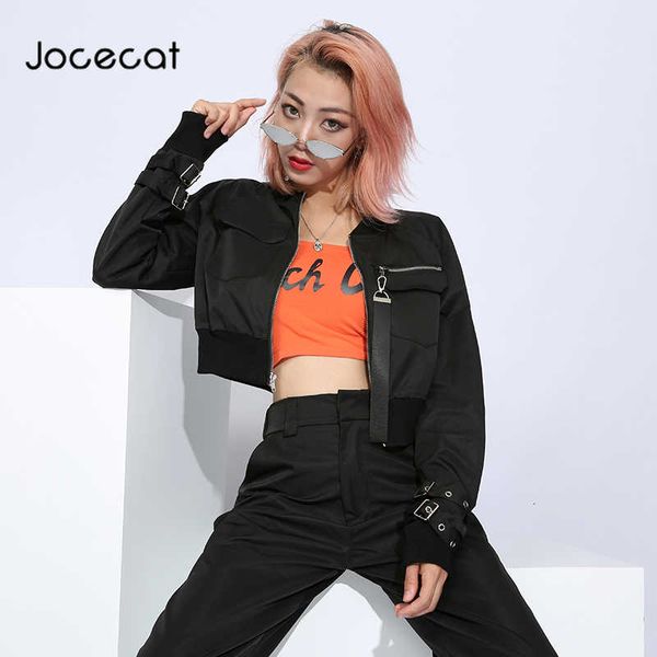 cropped bomber coats and jackets women autumn 2021 long sleeve chaqueta mujer streetwear black slim waist crop jacket, Black;brown
cropped bomber coats and jackets women autumn 2021 long sleeve chaqueta mujer streetwear black slim waist crop jacket, Black;brown