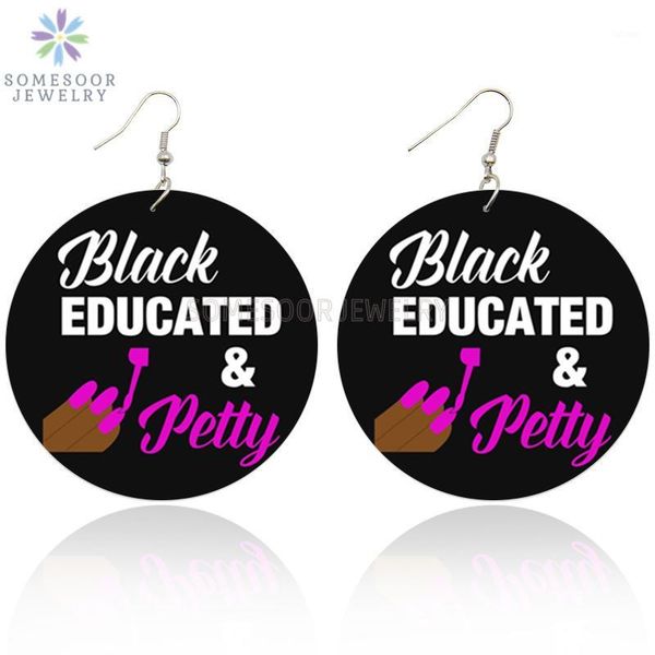 somesoor pretty educated black lady african wooden drop earrings afro vinatge wood dangle jewelry for women christmas gifts1, Silver
somesoor pretty educated black lady african wooden drop earrings afro vinatge wood dangle jewelry for women christmas gifts1, Silver
