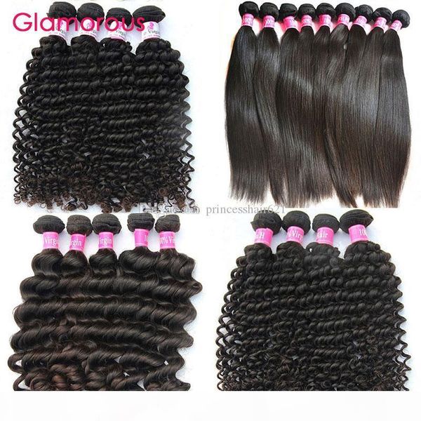 glamorous peruvian human hair 4 bundles brazilian virgin hair extensions malaysian indian curly straight deep wave natural wave hair weaves, Black
glamorous peruvian human hair 4 bundles brazilian virgin hair extensions malaysian indian curly straight deep wave natural wave hair weaves, Black