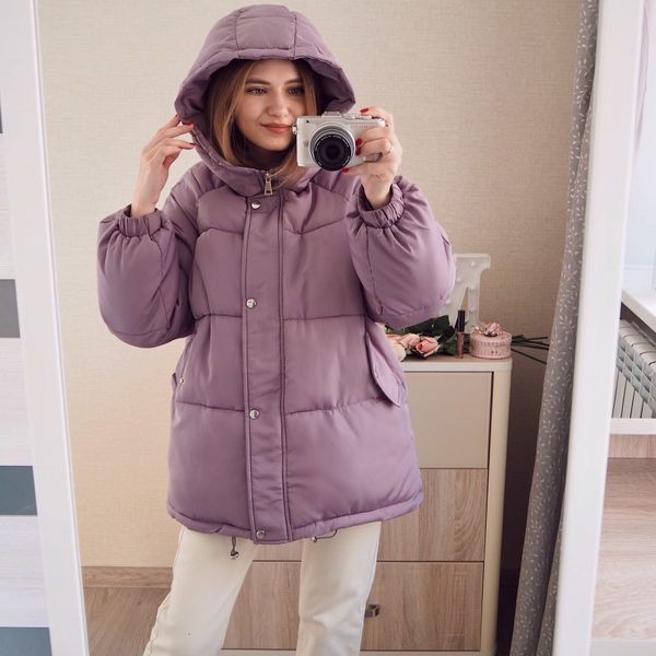 womens coats autumn winter 2020 new korean hooded coat thick quilted cotton parkas oversized jacket female ins fashion c0925, Black
womens coats autumn winter 2020 new korean hooded coat thick quilted cotton parkas oversized jacket female ins fashion c0925, Black