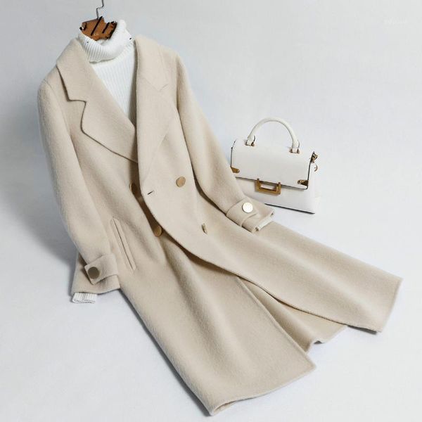 kmetram women wool jacket cashmere slim coat women double breasted long coat ropa de mujer 2020 invierno casacos femininos my1951, Black
kmetram women wool jacket cashmere slim coat women double breasted long coat ropa de mujer 2020 invierno casacos femininos my1951, Black