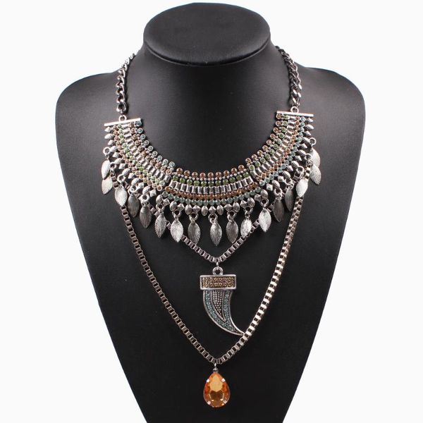 pendant necklaces arrival design fashion brand necklace vintage chain crystal chunky statement women jewelry wholesale, Silver
pendant necklaces arrival design fashion brand necklace vintage chain crystal chunky statement women jewelry wholesale, Silver