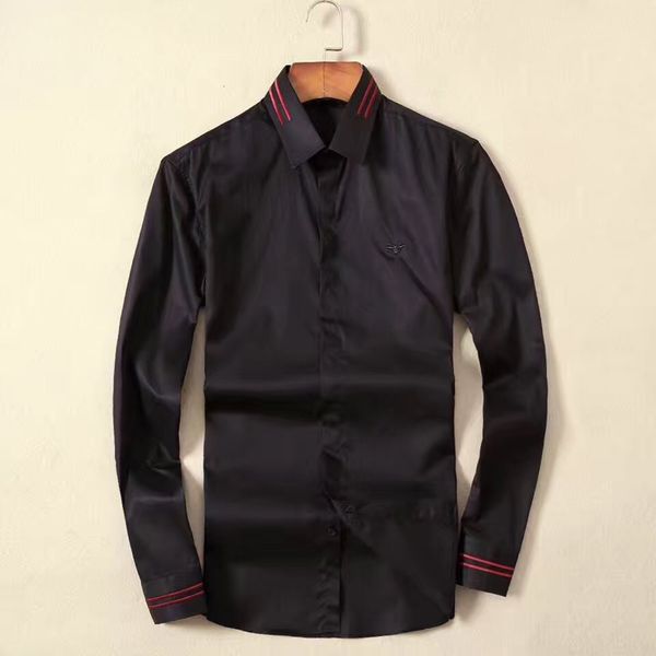 100% cotton shirt men long sleeve formal dress male fashion slim fit casual dy2115 4c1v, White;black
100% cotton shirt men long sleeve formal dress male fashion slim fit casual dy2115 4c1v, White;black
