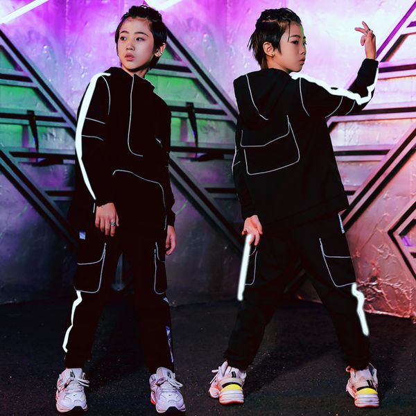 hip hop dance costumes reflective kids clothes stage performance clothing children jazz dancing wear black dancer outfit jl2498, Black;red
hip hop dance costumes reflective kids clothes stage performance clothing children jazz dancing wear black dancer outfit jl2498, Black;red