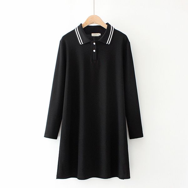 size plus female striped to-line dressed in long spring fall q2qw, Black;gray 
size plus female striped to-line dressed in long spring fall q2qw, Black;gray