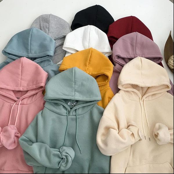 harajuku pink blue hoodies 2021 autumn velvet hooded sweatshirt women casual solid long sleeve loose pullover female clothes, Black
harajuku pink blue hoodies 2021 autumn velvet hooded sweatshirt women casual solid long sleeve loose pullover female clothes, Black