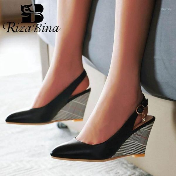 rizabina women pumps shoes fashion slingback buckle with crystal shoes women pointed toe wedge heels lady footwear size 33-431, Black
rizabina women pumps shoes fashion slingback buckle with crystal shoes women pointed toe wedge heels lady footwear size 33-431, Black