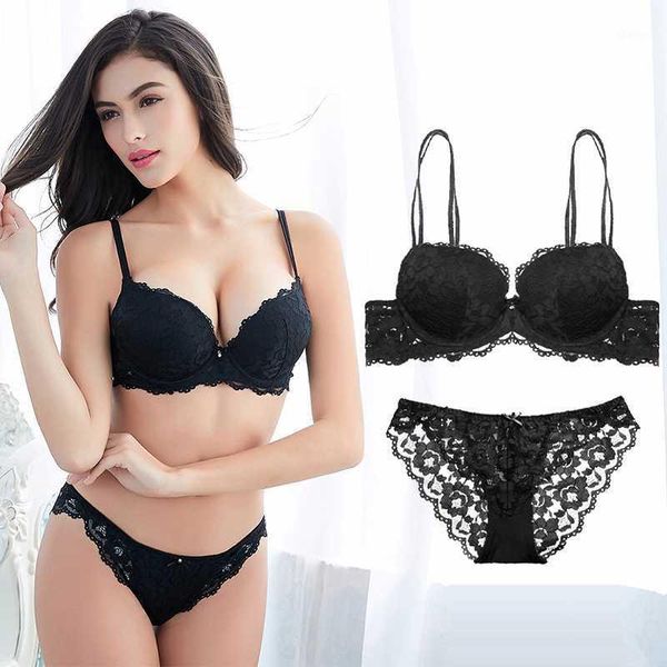 bras sets varsbaby lace bra set solid flower comfortable women deep v underwear for women1, Red;black
bras sets varsbaby lace bra set solid flower comfortable women deep v underwear for women1, Red;black