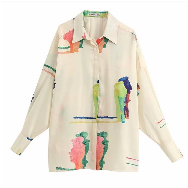 2020 new spring summer european printed large size loose fit female shirt za vadiming sheining women shirt bgb2125, White
2020 new spring summer european printed large size loose fit female shirt za vadiming sheining women shirt bgb2125, White