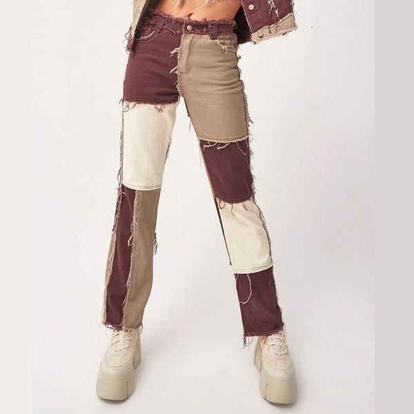 female 2021 skinny straight leg mid-waistband denim block jeans of vintage streetwear pants fashionable rfc2, Blue
female 2021 skinny straight leg mid-waistband denim block jeans of vintage streetwear pants fashionable rfc2, Blue