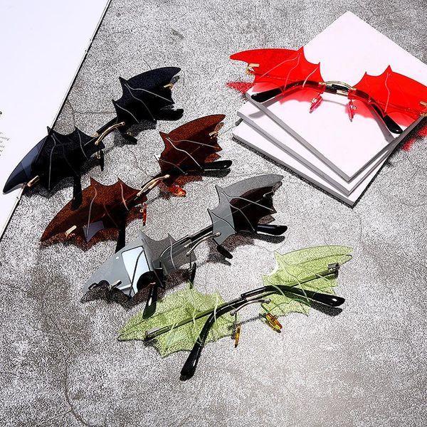 sunglasses creative women fashion irregular bat shape vintage colorful rimless clear lens glasses eyewear gift trendy, White;black
sunglasses creative women fashion irregular bat shape vintage colorful rimless clear lens glasses eyewear gift trendy, White;black