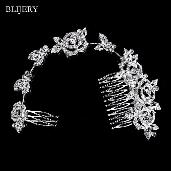 hair clips & barrettes blijery fashion rose flower crystal wedding accessories for women luxury silver color rhinestone long bridal combs, Golden;silver
hair clips & barrettes blijery fashion rose flower crystal wedding accessories for women luxury silver color rhinestone long bridal combs, Golden;silver