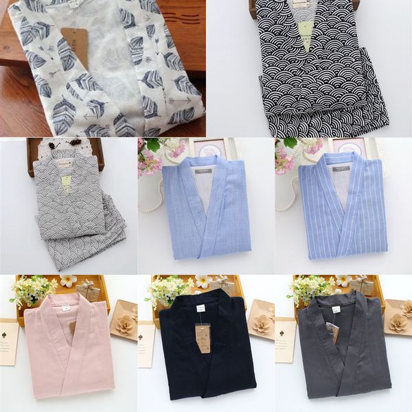 2019 summer men 100% gauze cotton kimono pajamas set japanese traditional pajamas kimono male pyjamas robes suit 032205 q1216, Black;white
2019 summer men 100% gauze cotton kimono pajamas set japanese traditional pajamas kimono male pyjamas robes suit 032205 q1216, Black;white