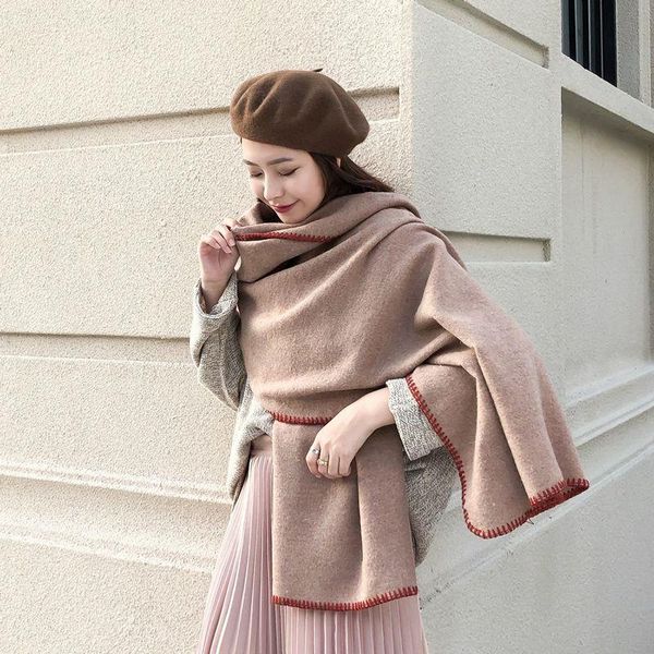 scarves luxury poncho cashmere-like scarf women ladies men's winter warm soft shawls solid blanket long wrap bufanda, Blue;gray
scarves luxury poncho cashmere-like scarf women ladies men's winter warm soft shawls solid blanket long wrap bufanda, Blue;gray