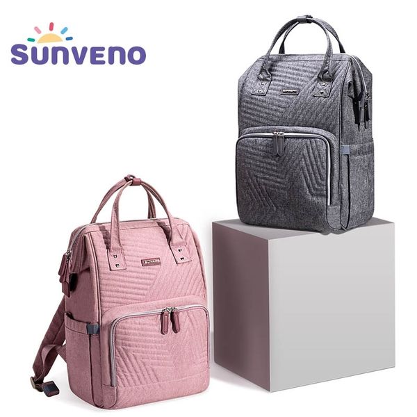 sunveno fashion diaper bag backpack quilted large mum maternity nursing bag travel backpack stroller baby bag nappy baby care y200107 
sunveno fashion diaper bag backpack quilted large mum maternity nursing bag travel backpack stroller baby bag nappy baby care y200107