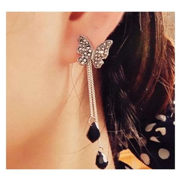 vintage butterfly full drill tassel long section drops pendant earrings whole sqcpns homes2007, Silver
vintage butterfly full drill tassel long section drops pendant earrings whole sqcpns homes2007, Silver