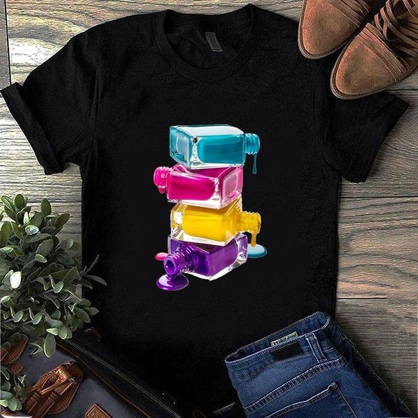 women short-sleeve tee shirt fashion t shirts nail polish black tshirt ulzzang kawaii harajuku female tee women clothing, White
women short-sleeve tee shirt fashion t shirts nail polish black tshirt ulzzang kawaii harajuku female tee women clothing, White