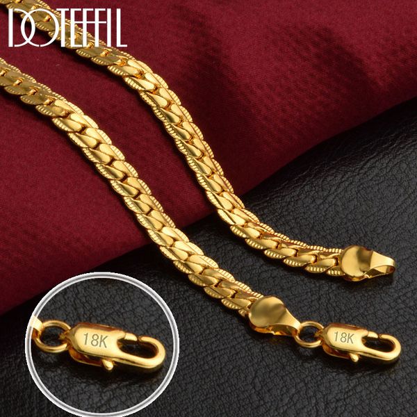 doteffil 925 sterling silver 20 inch 18k gold 6mm full sideways chain necklace for women man fashion wedding party charm jewelry q1218, Black
doteffil 925 sterling silver 20 inch 18k gold 6mm full sideways chain necklace for women man fashion wedding party charm jewelry q1218, Black