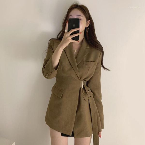 women's suits & blazers side strap waist all-match jacket for women 2021 autumn solid color blazer style long sleeve set1, White;black
women's suits & blazers side strap waist all-match jacket for women 2021 autumn solid color blazer style long sleeve set1, White;black