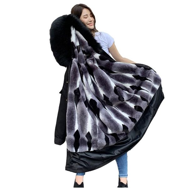 pie overcoat woman's winter jacket female new detachable medium long rex fur liner fur coat hooded overcoat, Black
pie overcoat woman's winter jacket female new detachable medium long rex fur liner fur coat hooded overcoat, Black