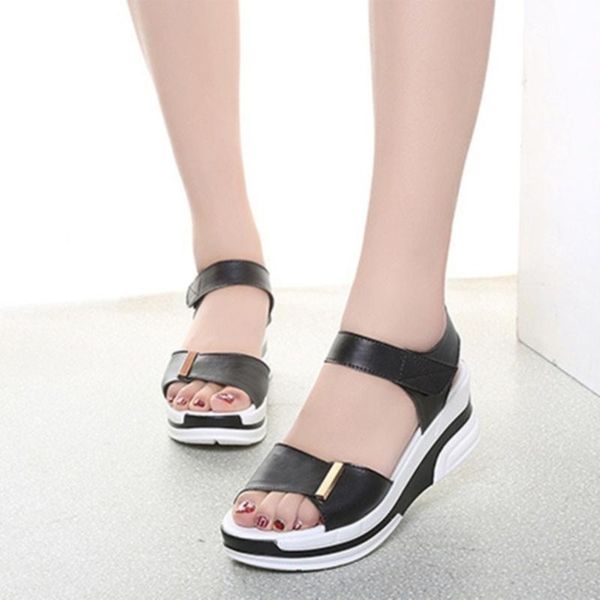 sandals pu leather women shoes platform ladies white sneakers shoe 2021 summer open toe fashion high heel footwear, Black
sandals pu leather women shoes platform ladies white sneakers shoe 2021 summer open toe fashion high heel footwear, Black